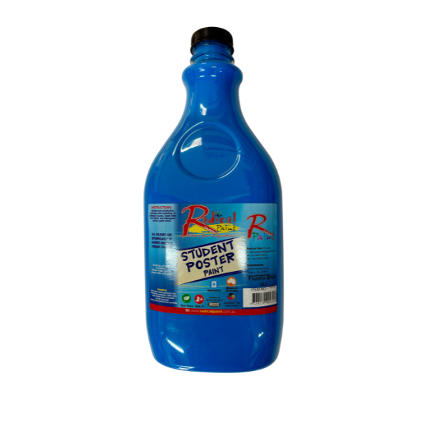 Student Fluorescent Poster Paint Blue 2Lt