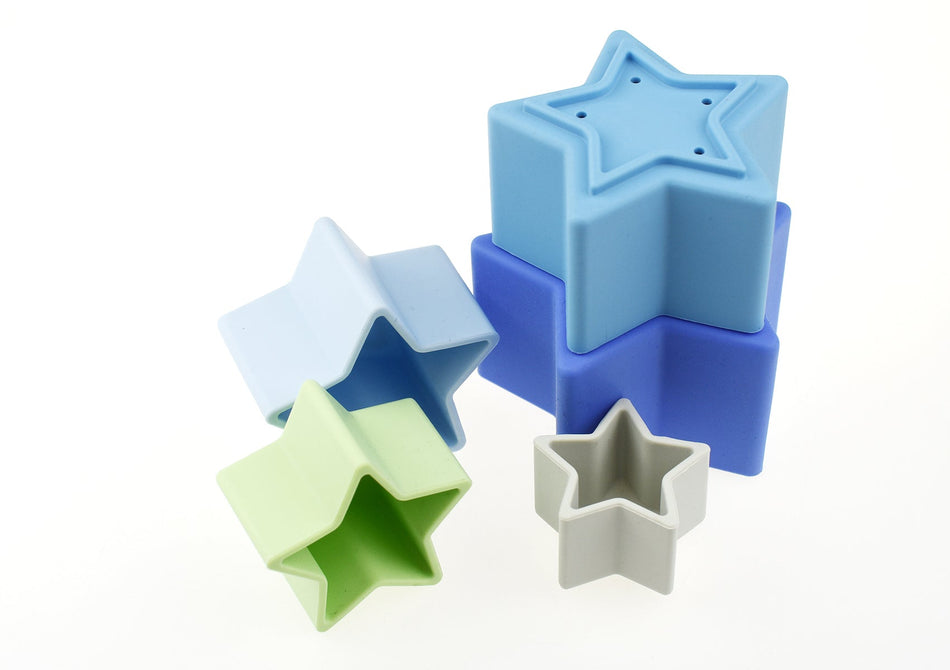 Koala Dream Silicone Stars 5pc Blue/Green