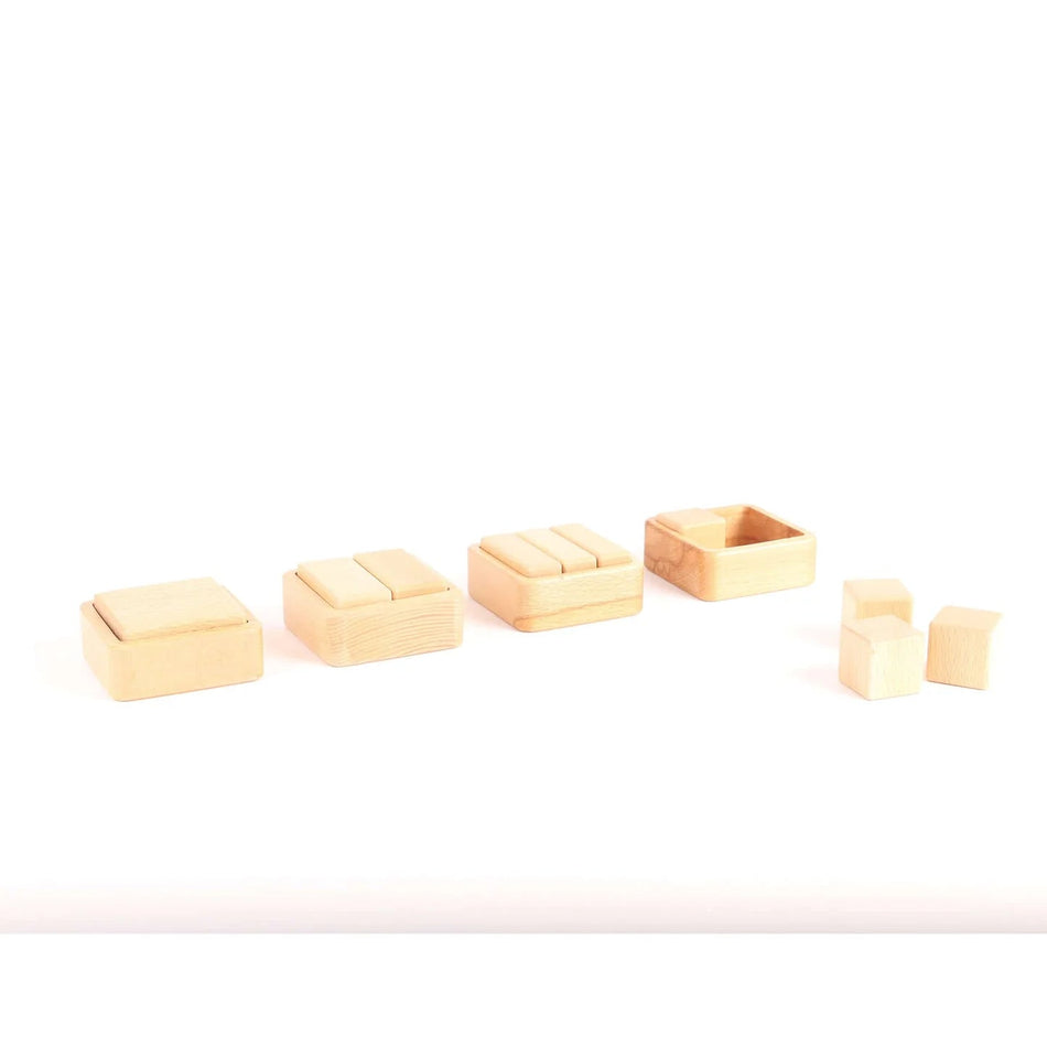 Edu-Fun Natural Fraction Cups Square