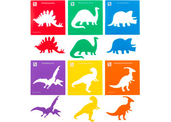 Stencils Dinosaur Set 6