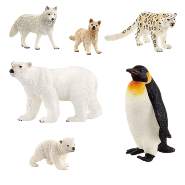 Arctic & Mountain Animals Tub 13pc