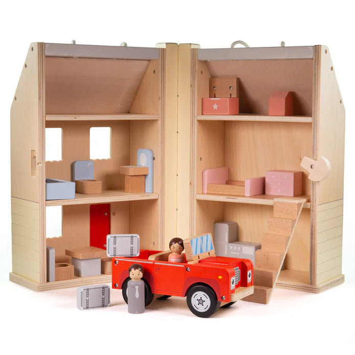 BigJigs Folding Doll House Set