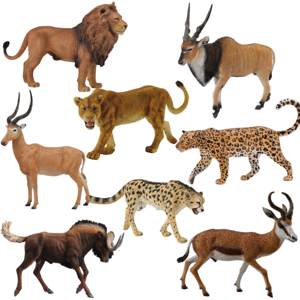 Wild African Animals Tub 27pc