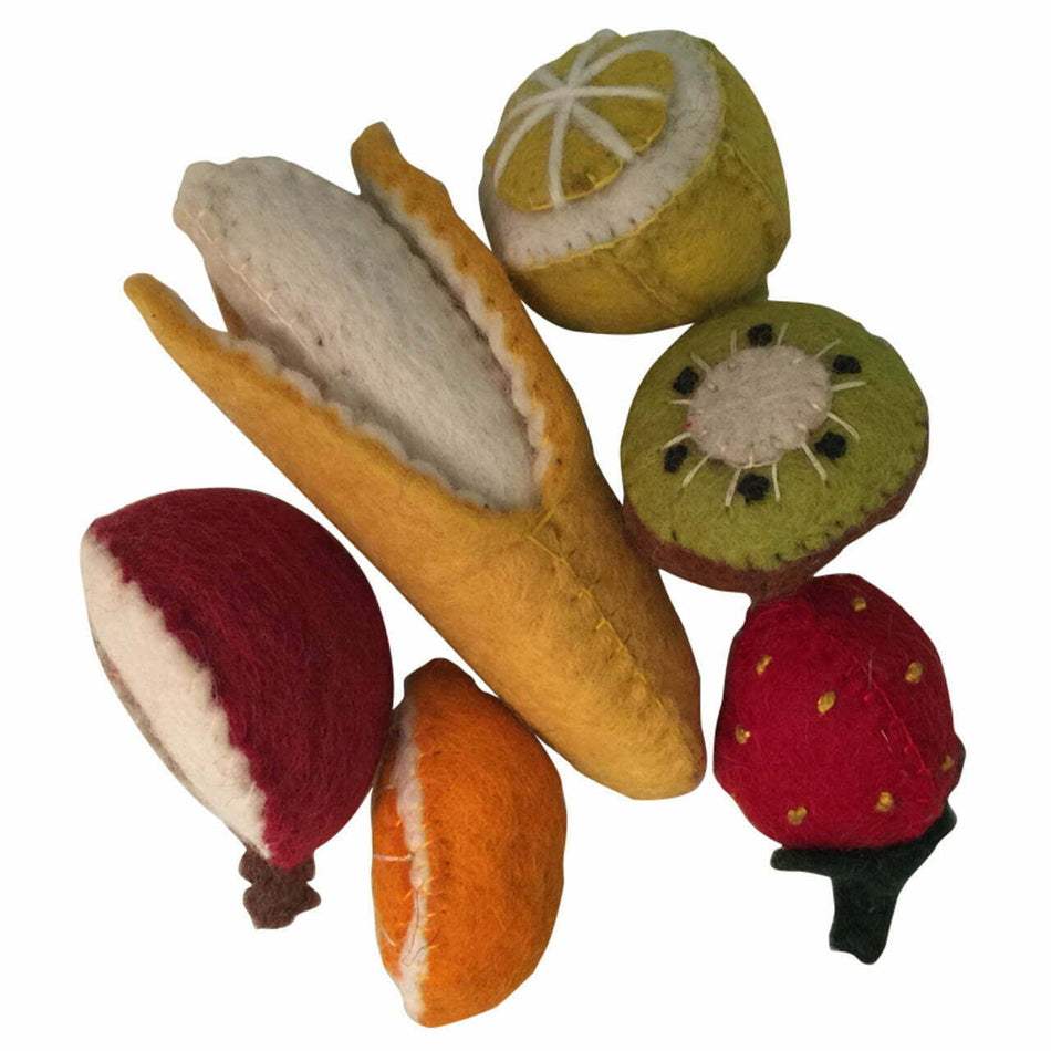 Papoose Small Felt Fruit Set Boxed