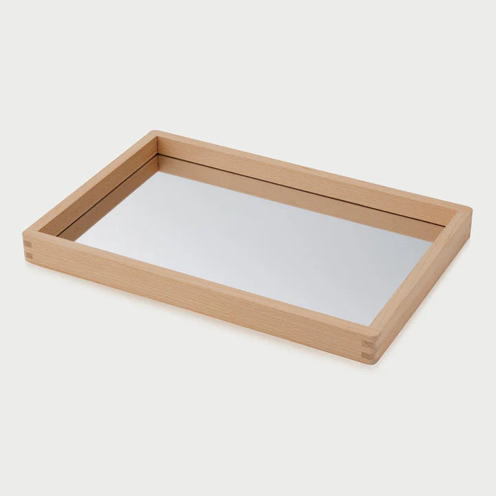 Tickit Small Wooden Mirror Tray