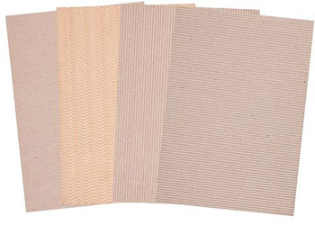 Corrugated Card Natural A4 Pk 20