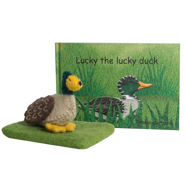 Papoose Lucky Duck Book And Toy