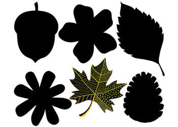 Scratch Art Leaves Pk 24