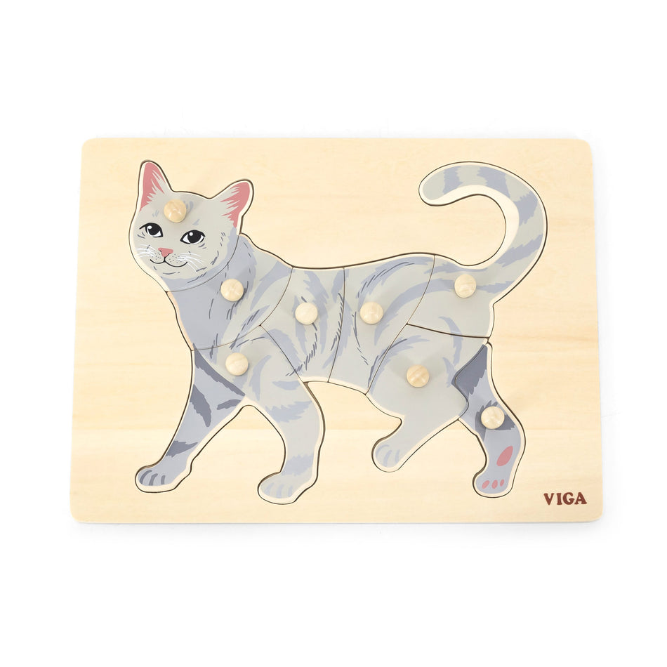 Viga Montessori Puzzle Cat