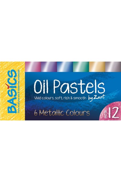 Oil Pastels Metallic Pk 12
