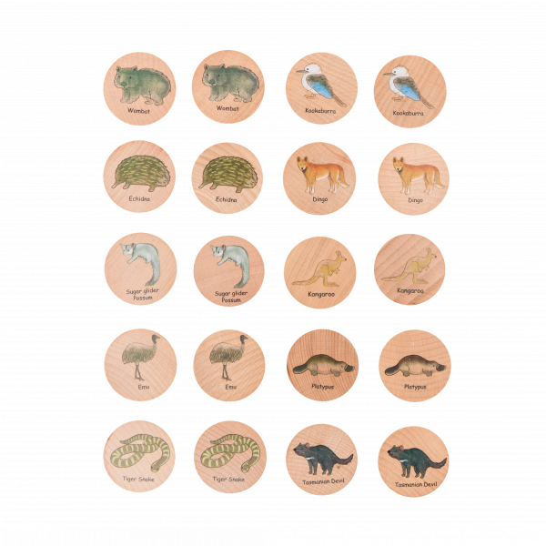 Freckled Frog Australian Animals Matching Pairs