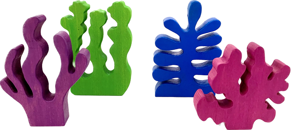 Papoose Cool Wood Sea Grass 4pc