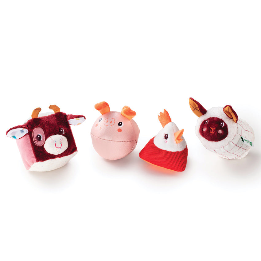 Lilliputiens Farm Animal Shapes 4pc
