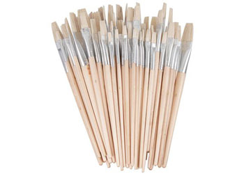 Hog Hair Flat Brush 60pc