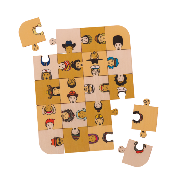 Freckled Frog Faces of the World Puzzle