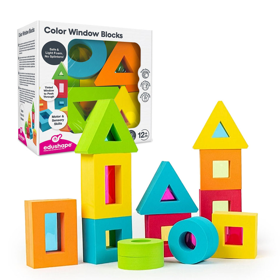 Edushape Colour Window Blocks 12pc
