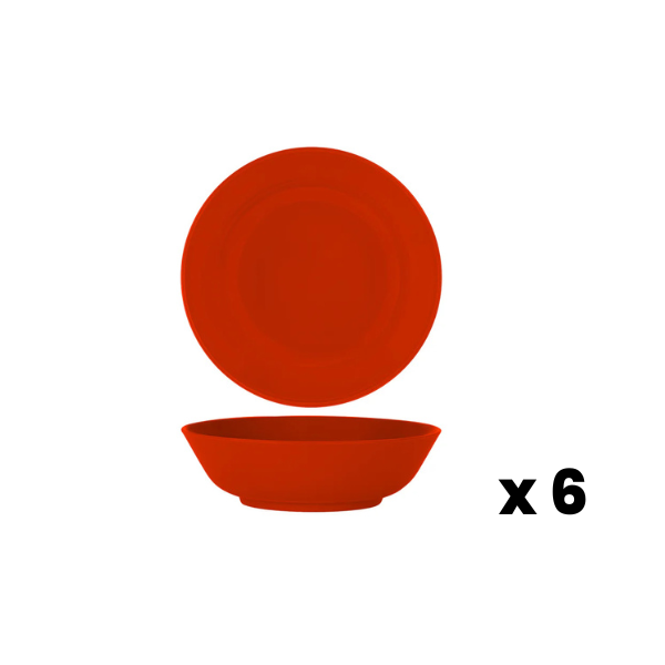 Superware Melamine Soup Bowl Red 15cm 6pk