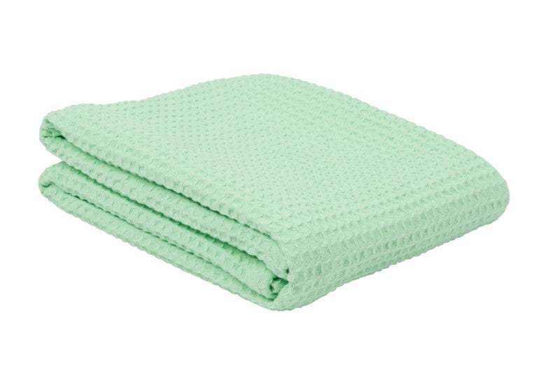 Cotton Thermal Blanket Green