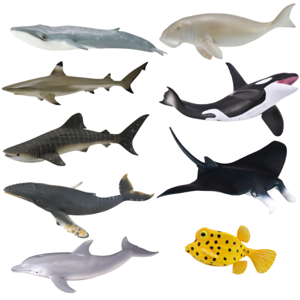 Sea Animals Tub 17pc