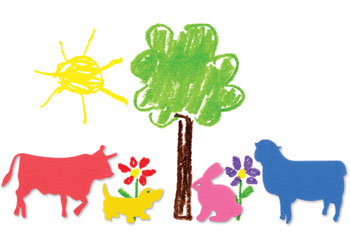 Adhesive Foam Animals 60g