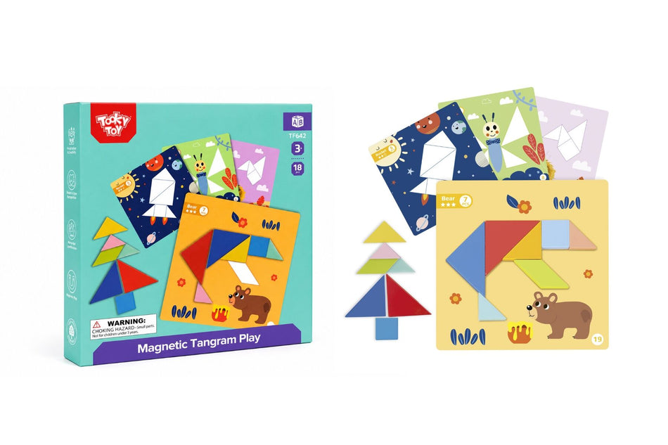 Tooky Toy Magentic Tangram Animal Set