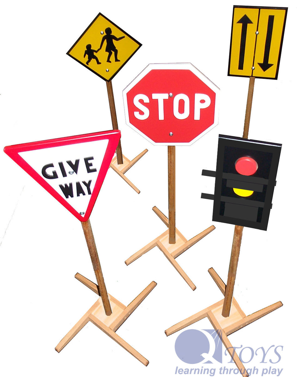 Q Toys Traffic Sign Set 5pc