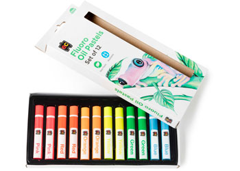 Oil Pastels Jumbo Fluro Pk 12