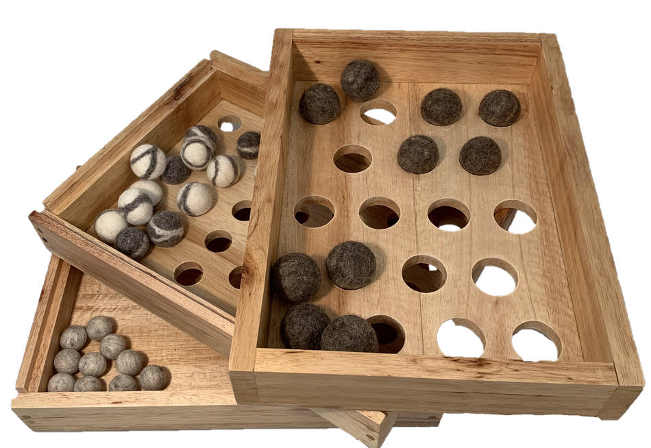 Papoose Size Sorting Trays 33pc