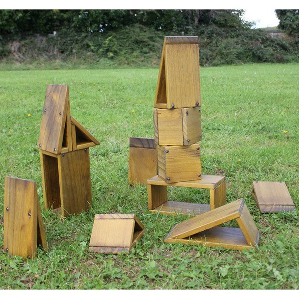 Masterkidz Outdoor Hollow Block Set 27pc Natural