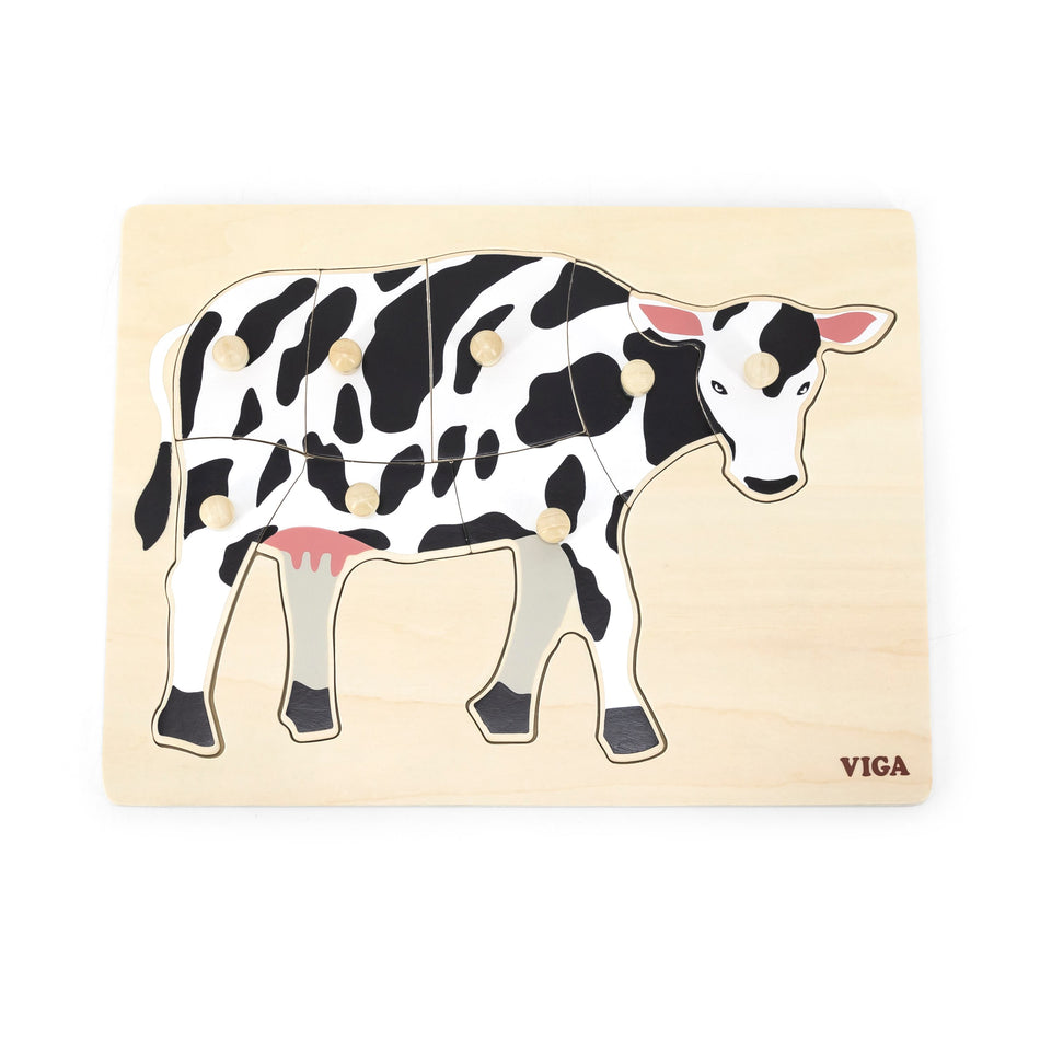 Viga Montessori Puzzle Cow