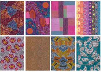 Pattern Paper A4 40 sheets Contemporary Australian Indigenous