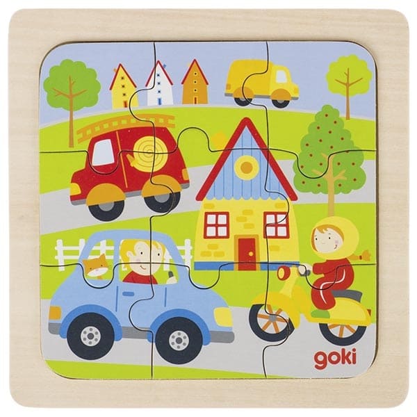 Goki Puzzle Transport 9pc