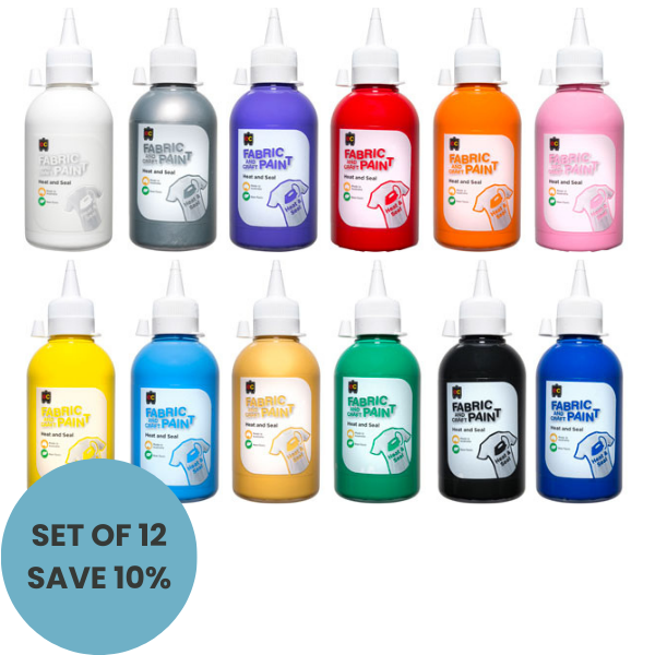 EC Fabric & Craft Paint 250mL Set of 12