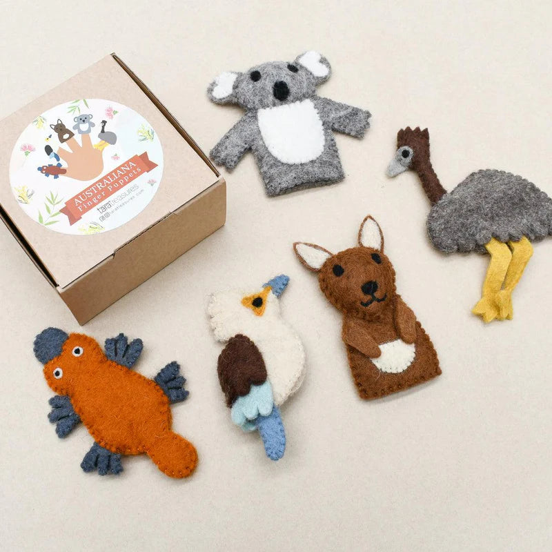 Tara Treasures Felt Australiana Finger Puppets