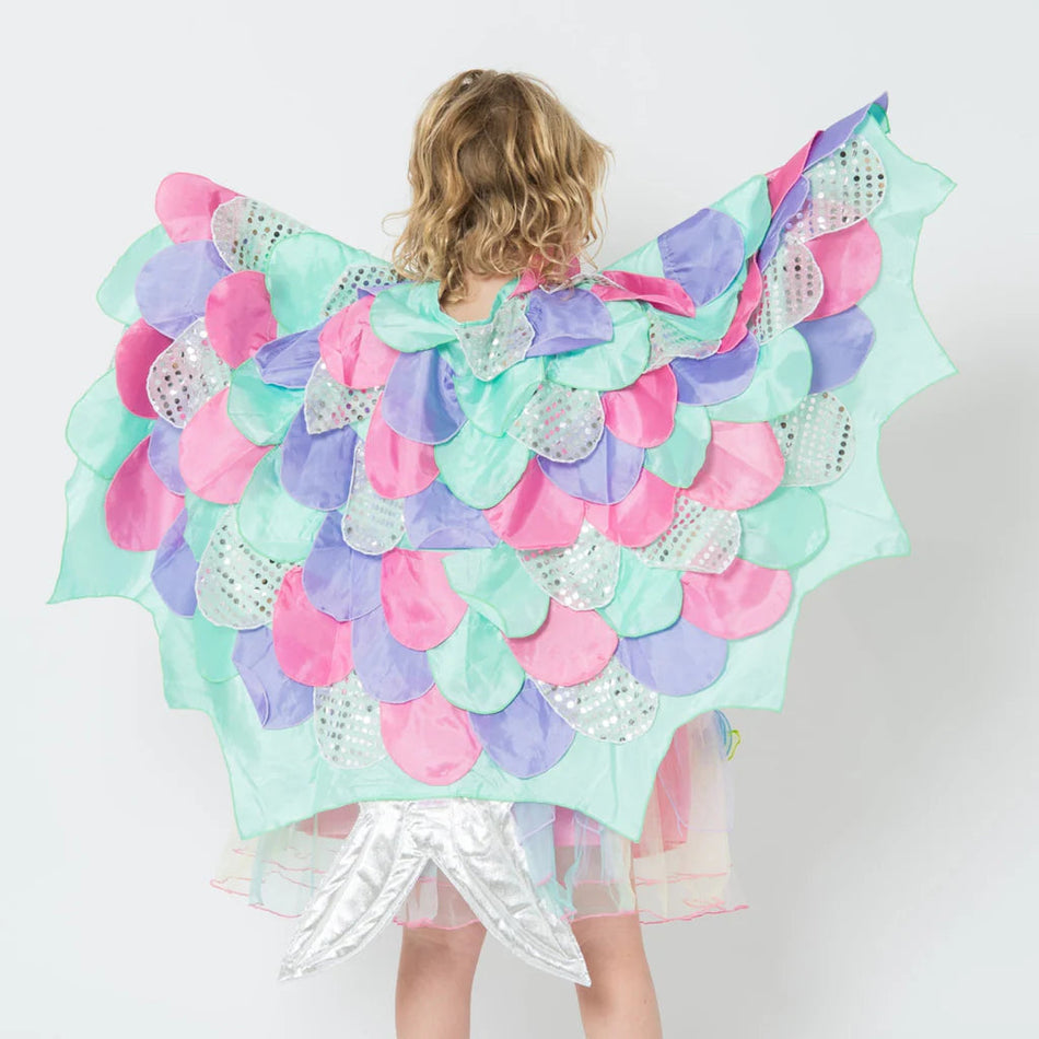 Let's Dress Up Rainbow Fish Cape Pastel