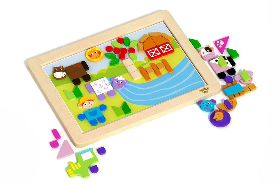 Tooky Toy Magnetic Farm Board