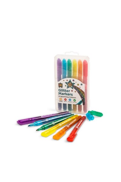 Markers Glitter 6pk