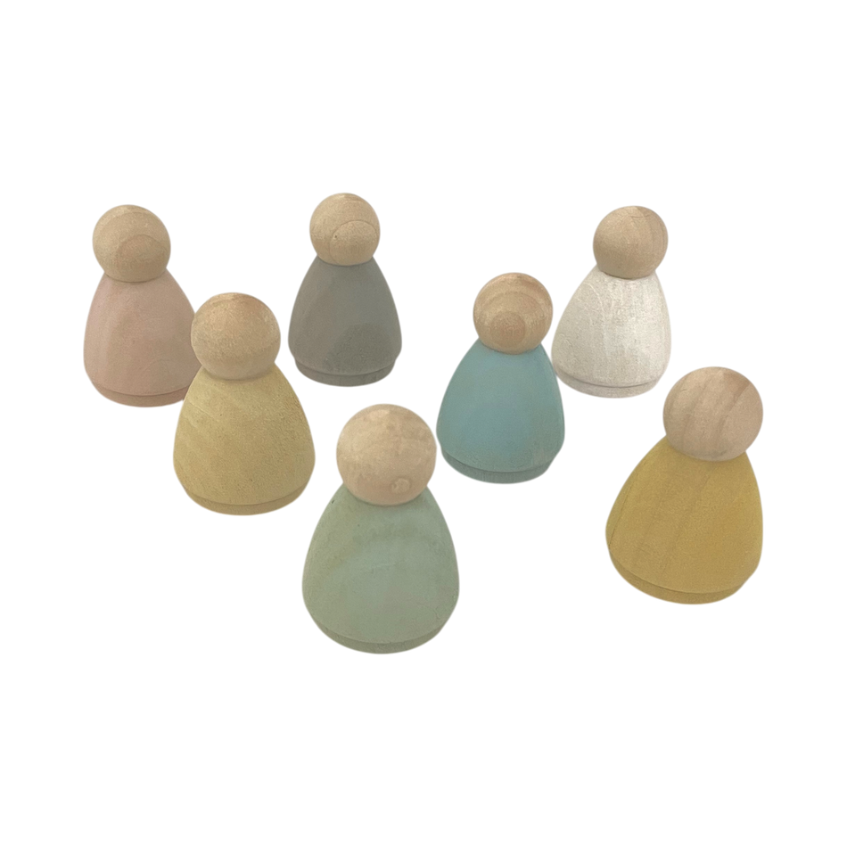Papoose Pastel Sumo People 7pc