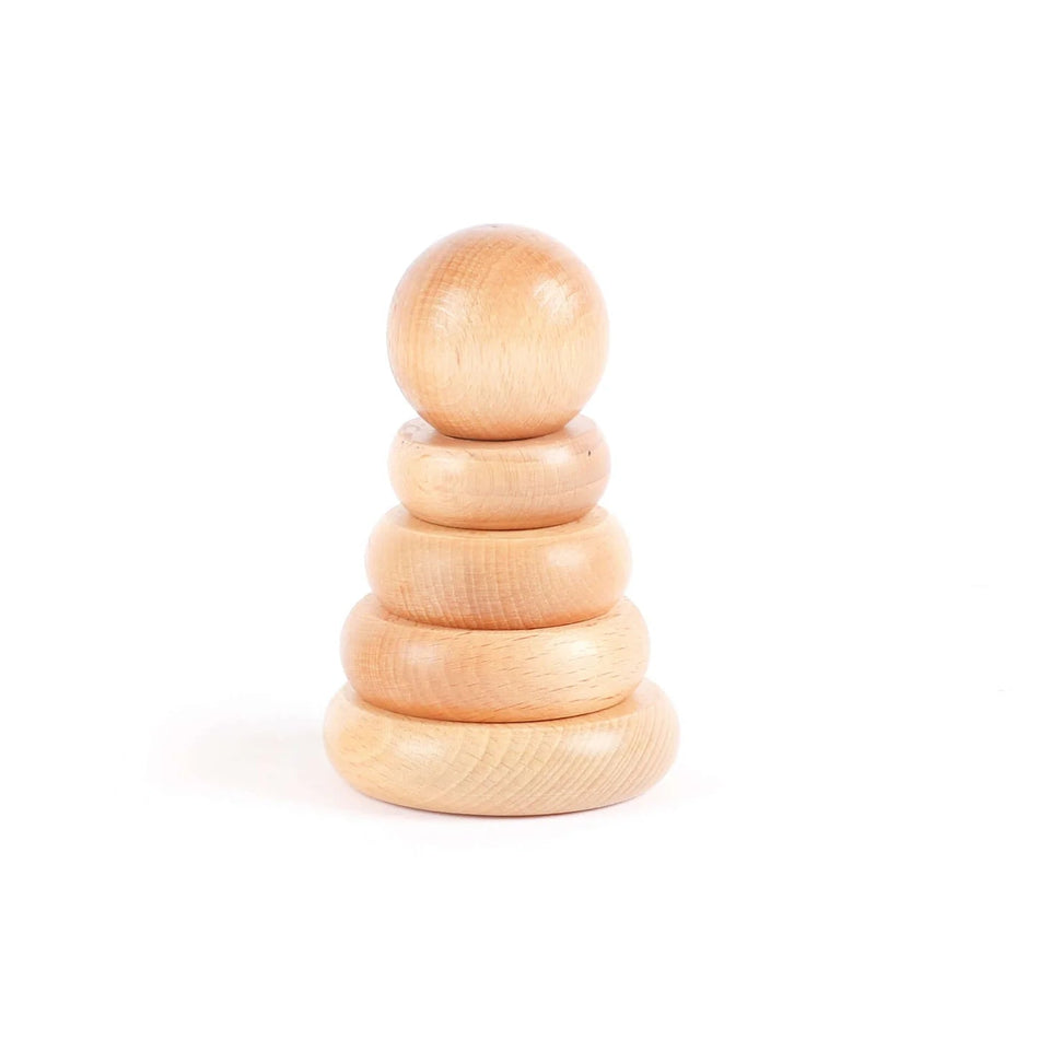 Edu-Fun Natural Stacking Rings Small