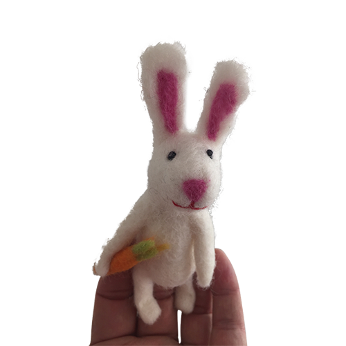 Papoose Frog+ Bunny Finger Puppets 4pc