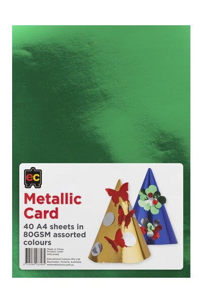 Metallic Card A4 125gsm 40 sheet pk