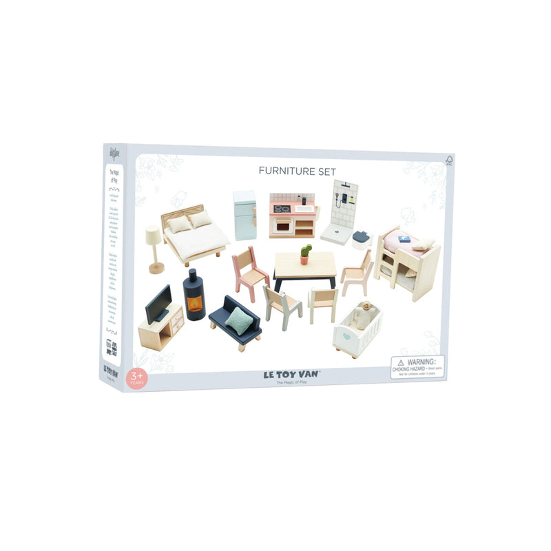 Le Toy Van Wooden Dolls House Starter Furniture Set 35pc