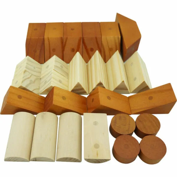 Freckled Frog Magnetic Wooden Shapes 30pc