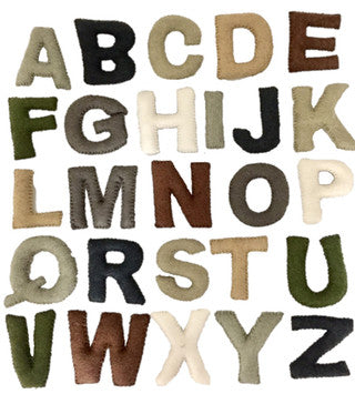 Papoose Uppercase Alphabet 7cm Natural