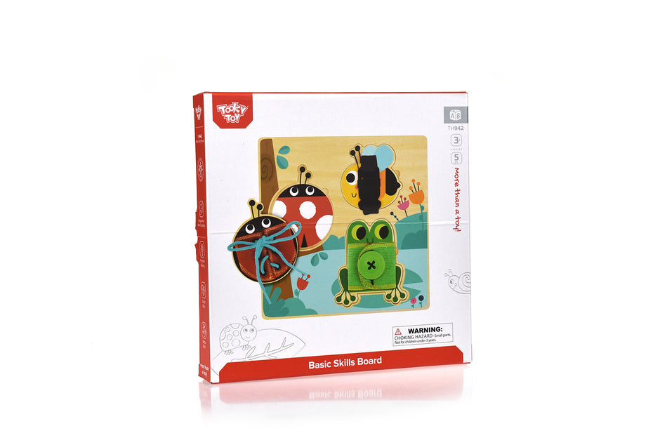 Tooky Toy Basic Skills Lacing Buttons Board