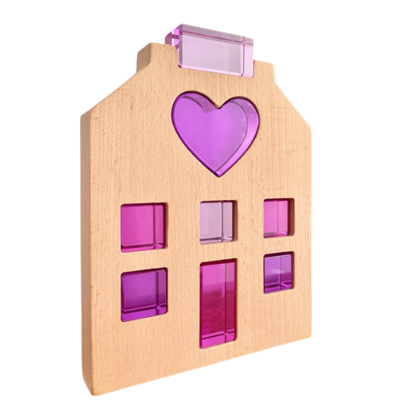My Little Creator Heart Lucite House