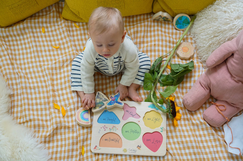 SunChild Affirmation Wooden Puzzle