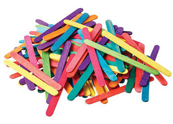 Popsticks Coloured Pk 500