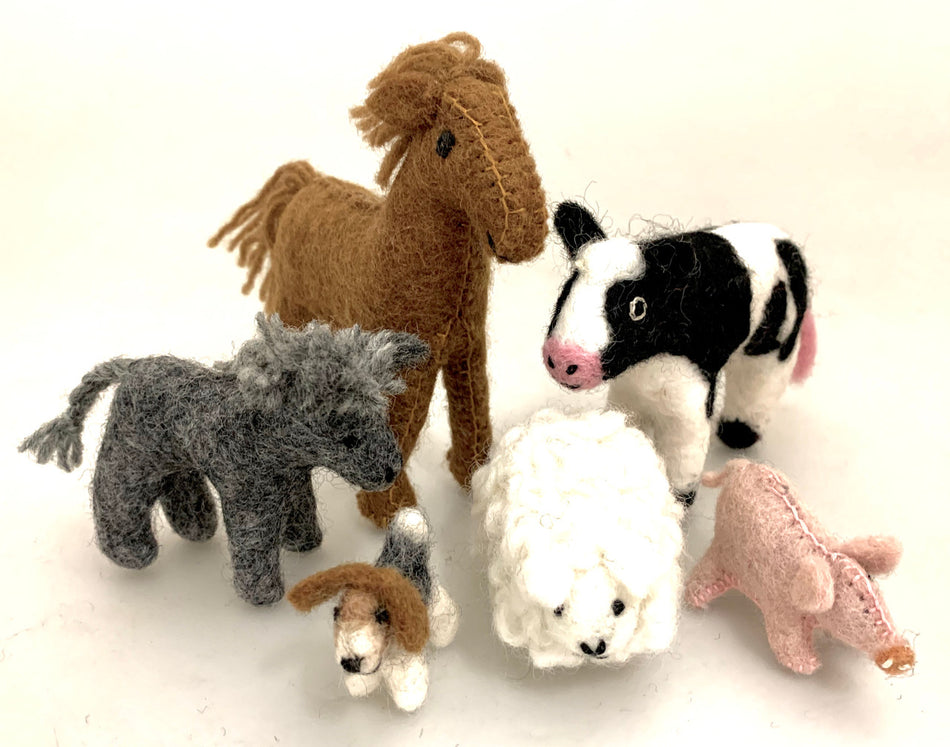 Papoose Country Animal Set 6pc