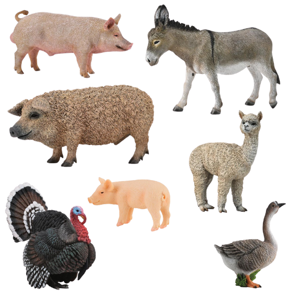 Farm Animals Tub 21pc
